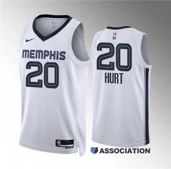 Men's Memphis Grizzlies #20 Matthew Hurt White Association Edition Stitched Jersey Dzhi